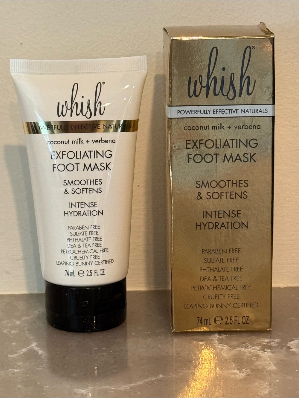 whish Exfoliating Foot Mask - Coconut & Verbena